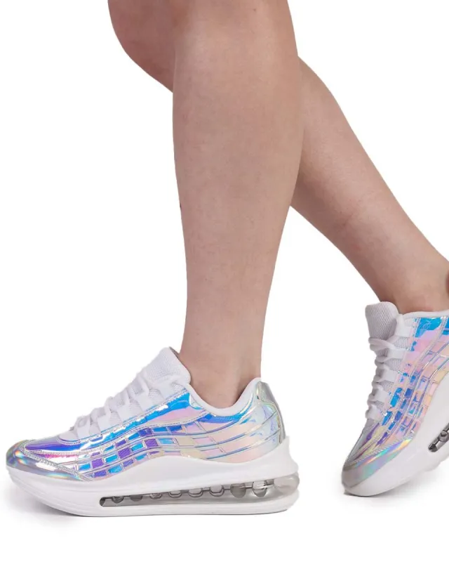 Icy Holo Lace Up Sneakers sold by iHeartRaves