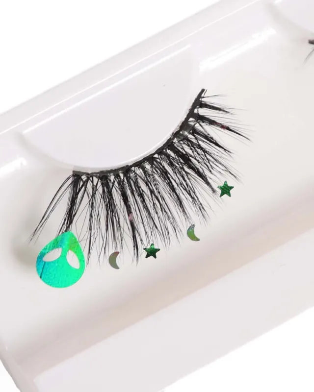 Splashes Lashes x iHR Where the Aliens Are Lashes sold by iHeartRaves
