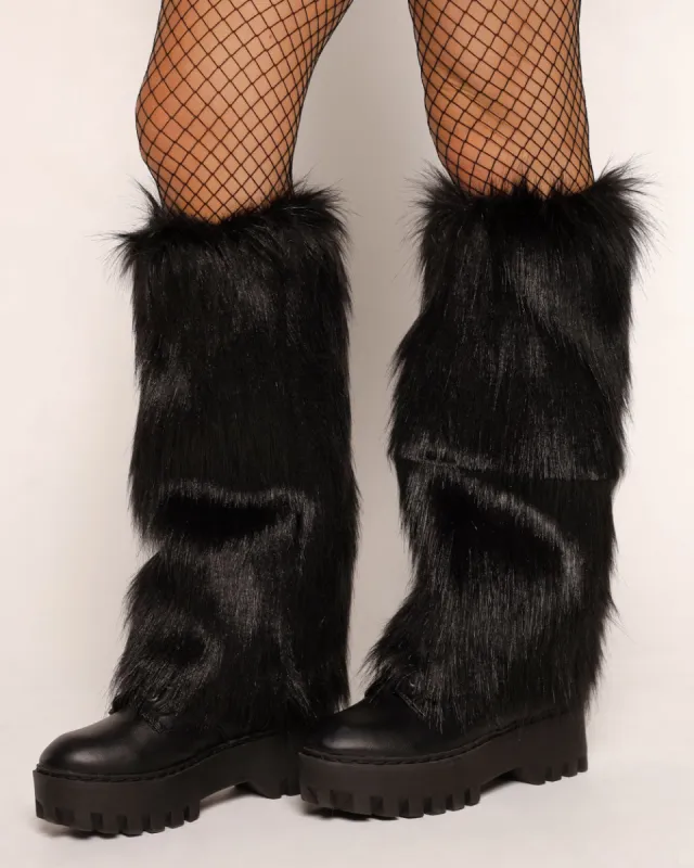 Pretty Privilege Fluffy Leg Warmers sold by iHeartRaves