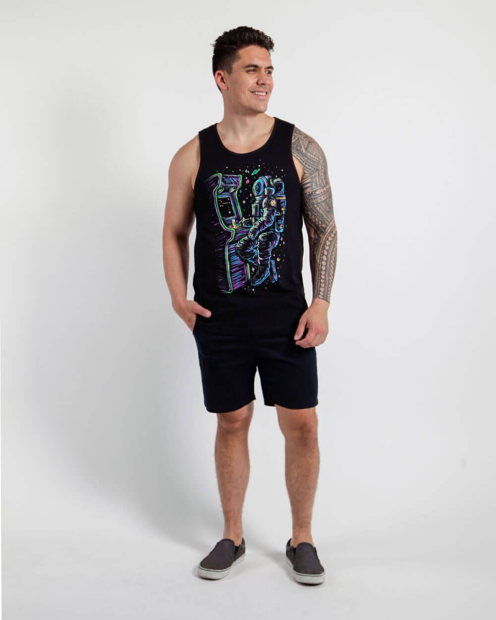 Astro Arcade Glow-in-the-Dark Tank sold by iHeartRaves product image thumbnail 4