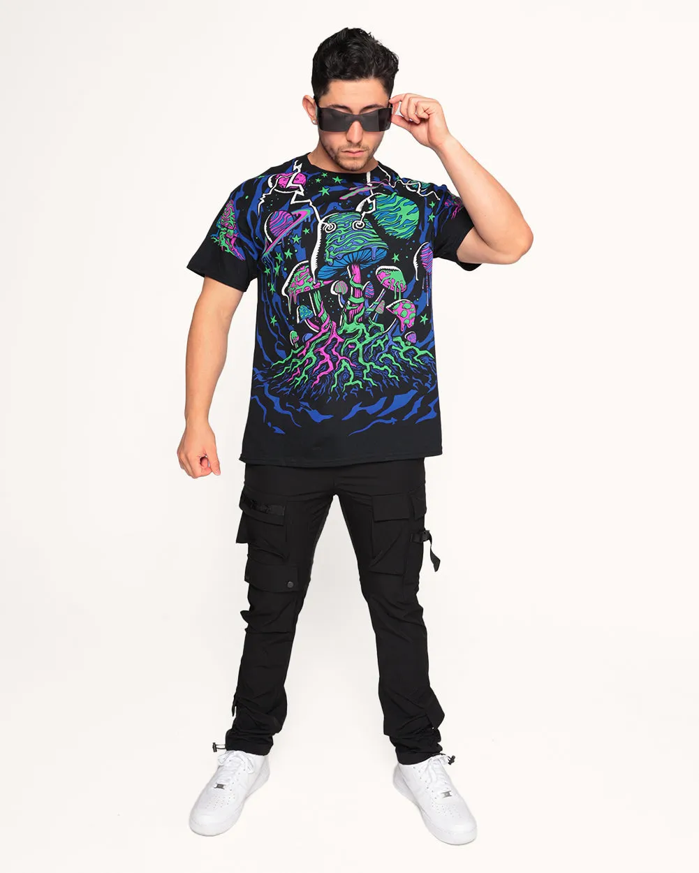 Mushroom Galaxy Tee sold by iHeartRaves product image thumbnail 3