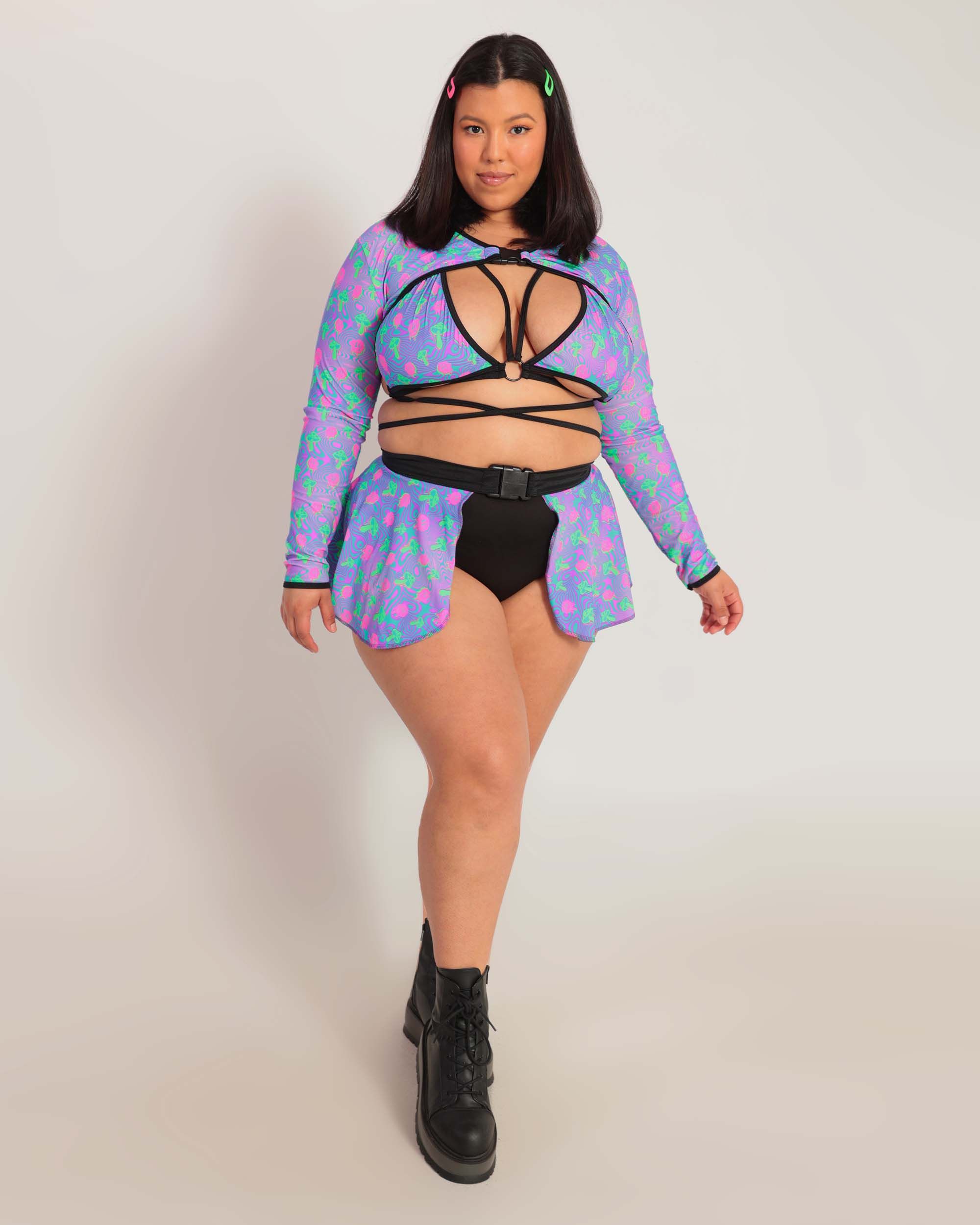 Rolita Couture x iHR Laced & Lit Speed Racer Skirt sold by iHeartRaves product image thumbnail 9