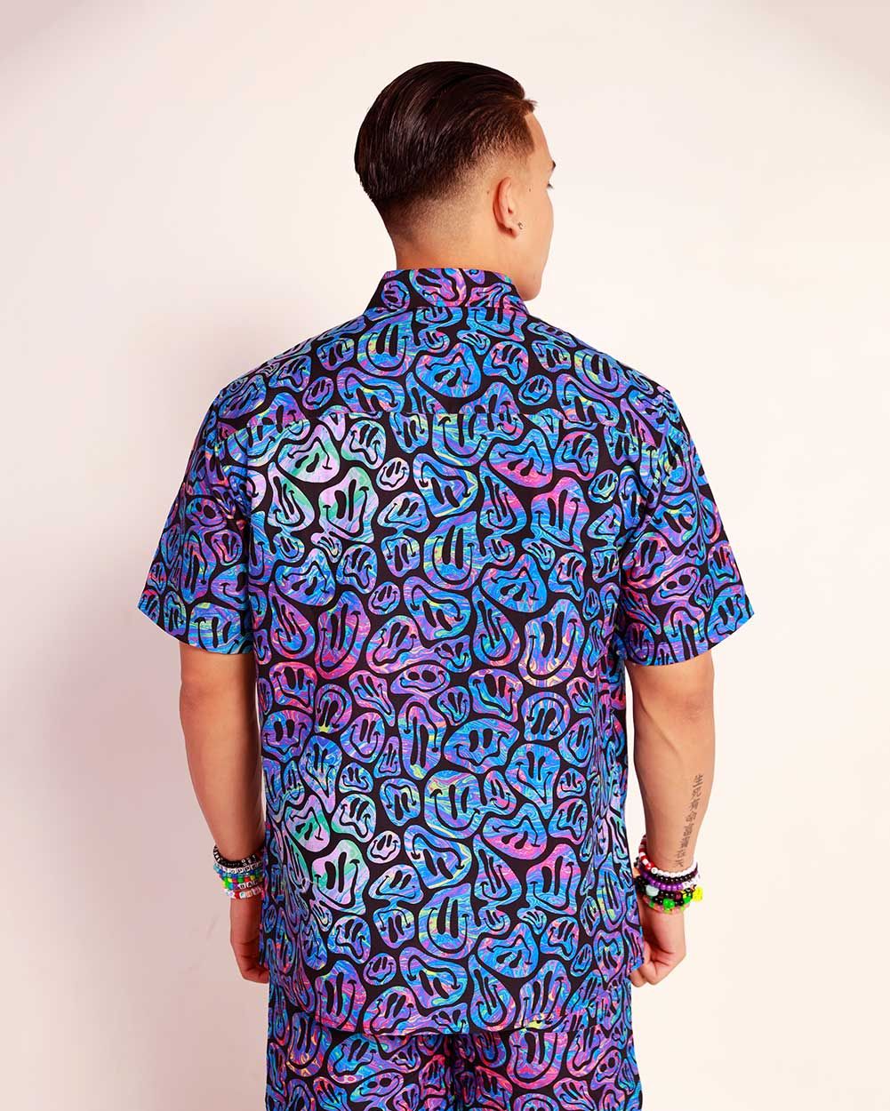 Hardcore Happiness Men's Camp Shirt sold by iHeartRaves product image thumbnail 4