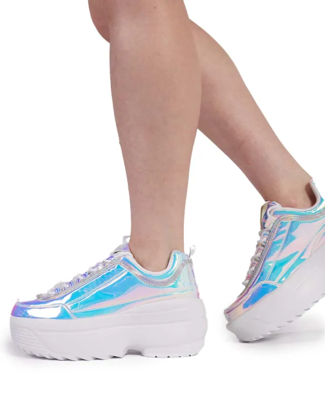 Holo Glacier Chunky Sneakers sold by iHeartRaves