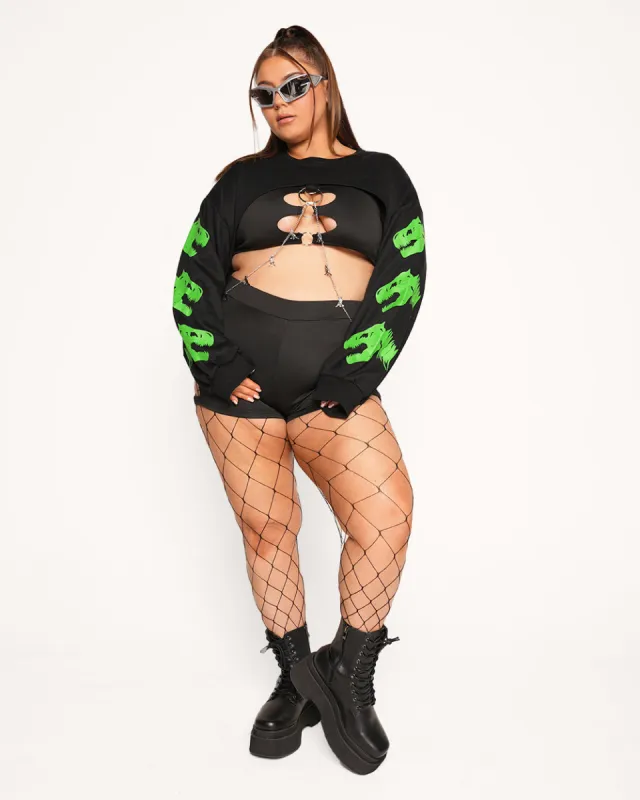 Raveasaurus Rex Ultra Crop Outfit sold by iHeartRaves