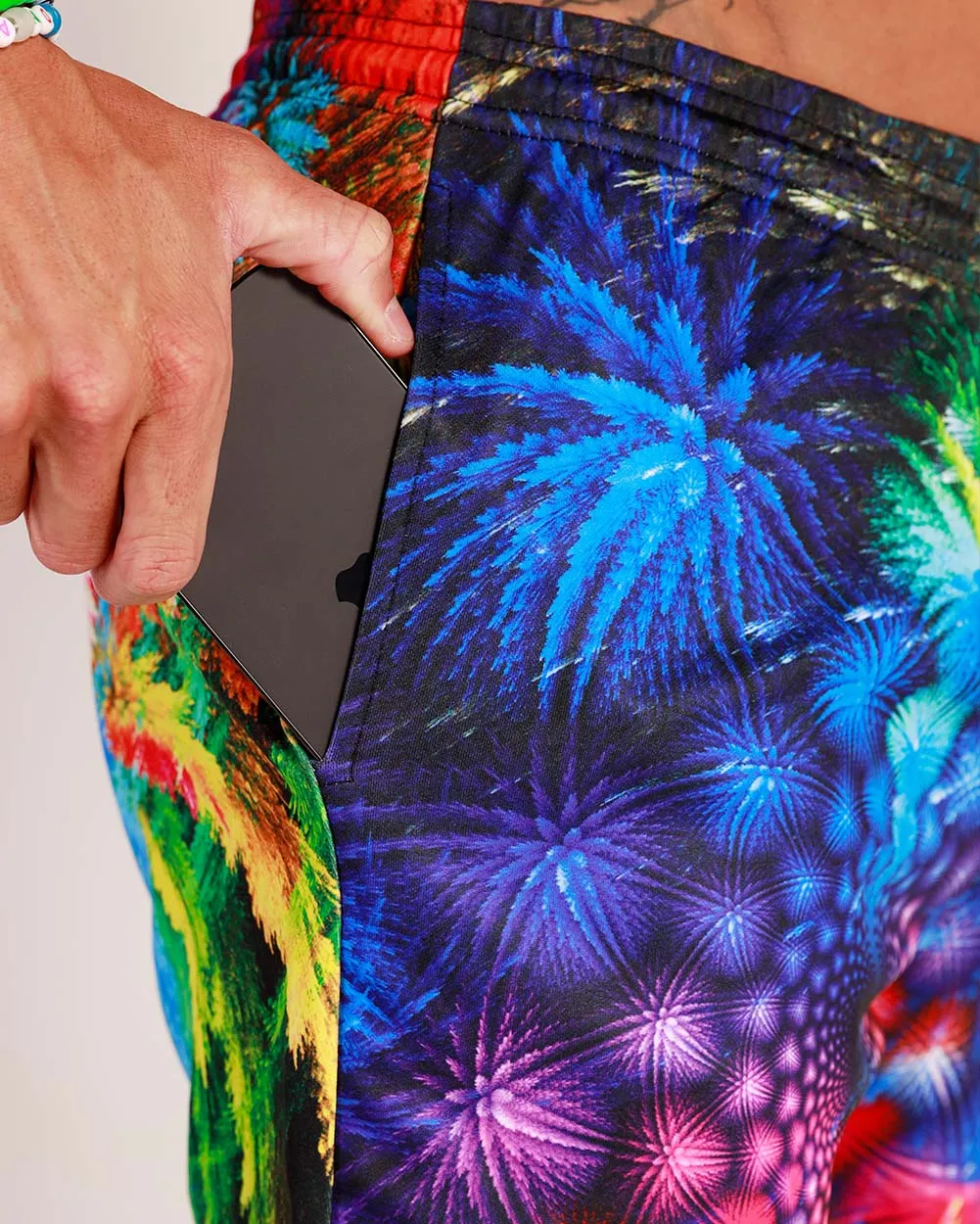 Hella Psyched Trippy Men's Shorts sold by iHeartRaves product image thumbnail 2