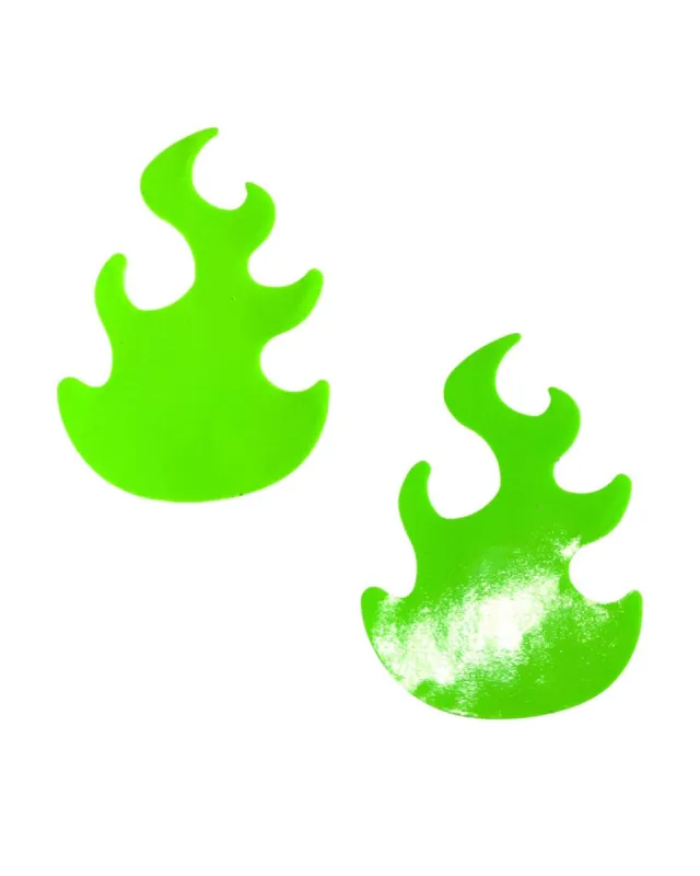 Neva Nude Apple Fruitella Wet Vinyl Edgy Flame Pasties sold by iHeartRaves