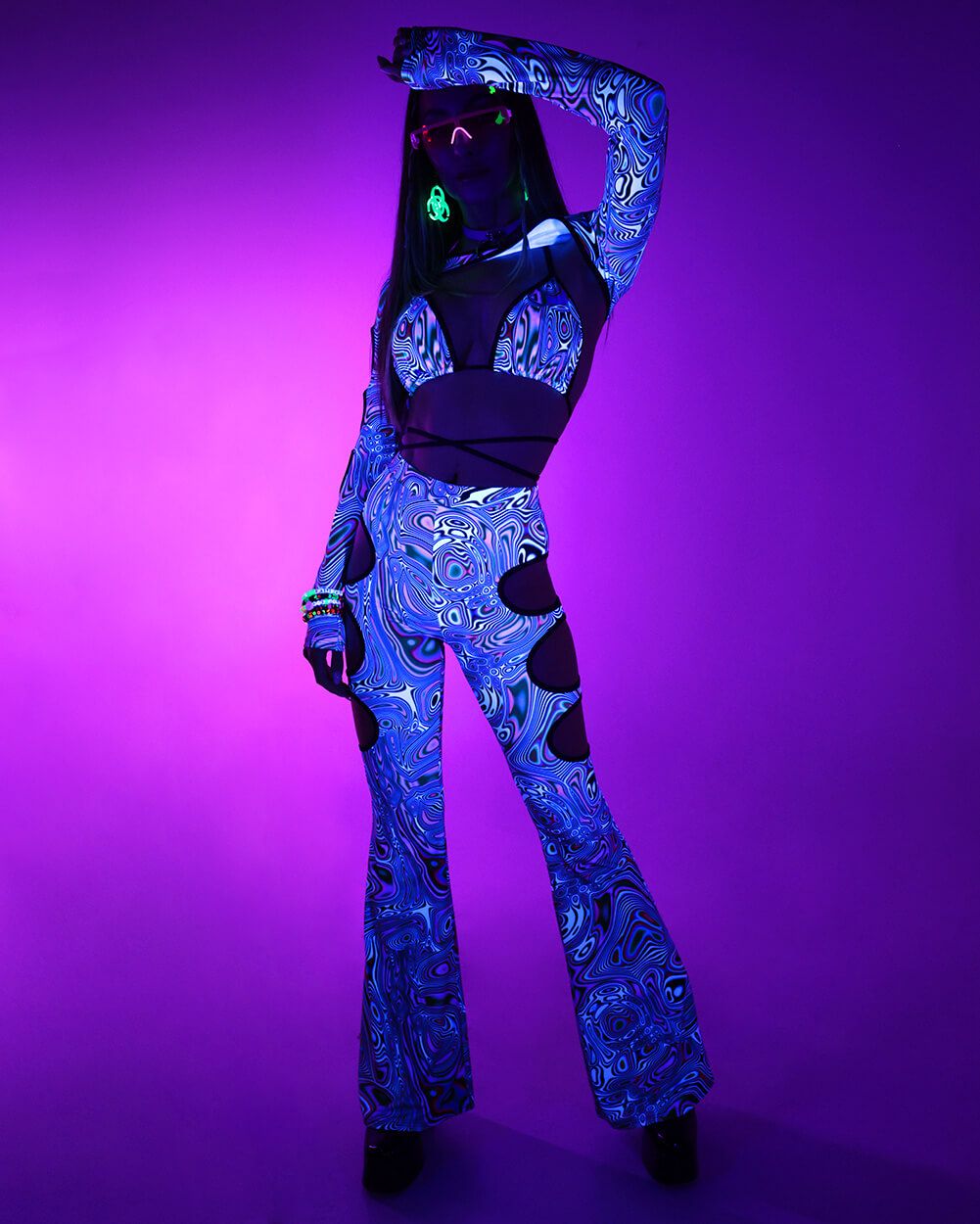 Nostalgia Cutout Bell Bottoms sold by iHeartRaves product image thumbnail 6