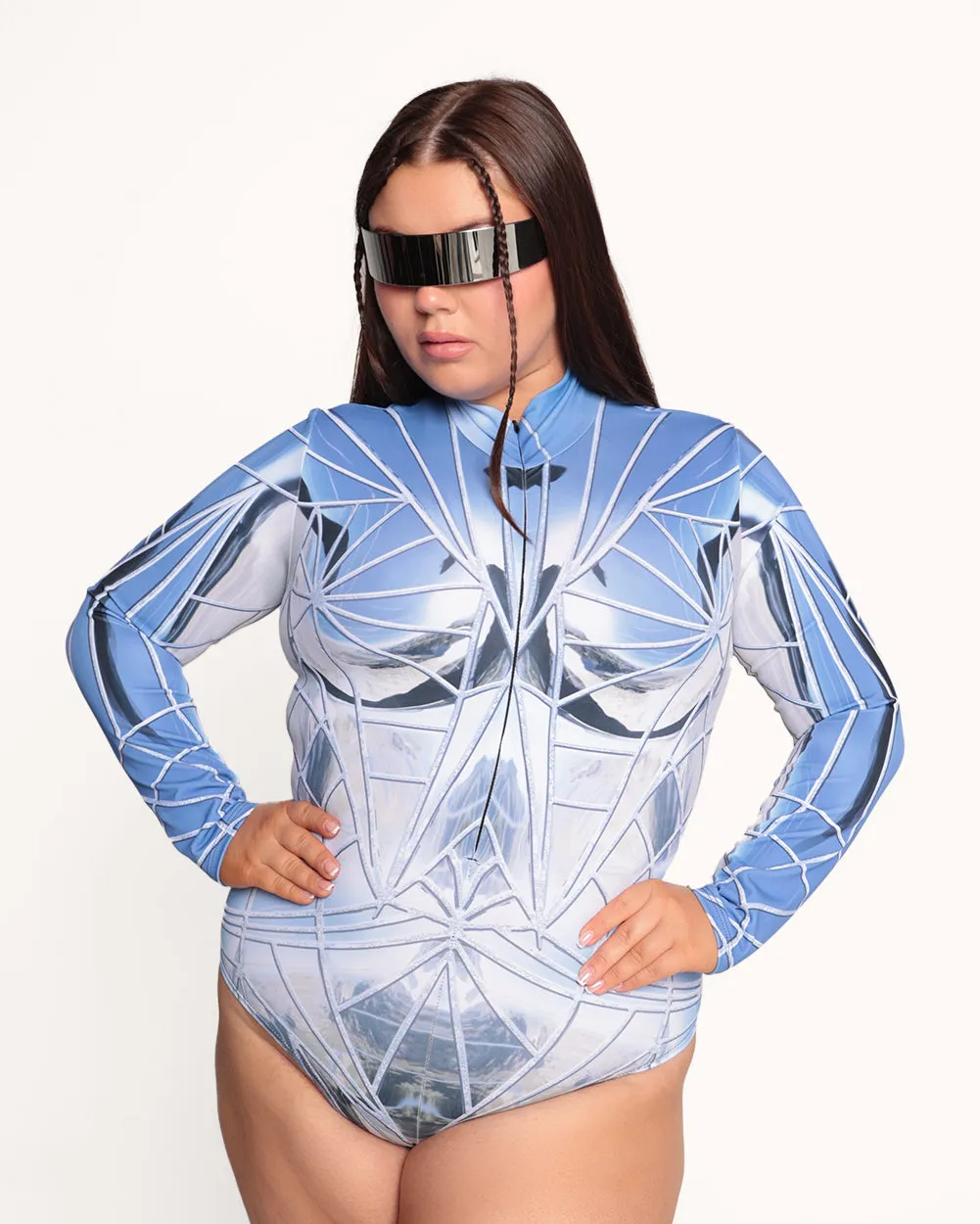 Badinka You Reflect Sleeved Bodysuit sold by iHeartRaves product image thumbnail 5