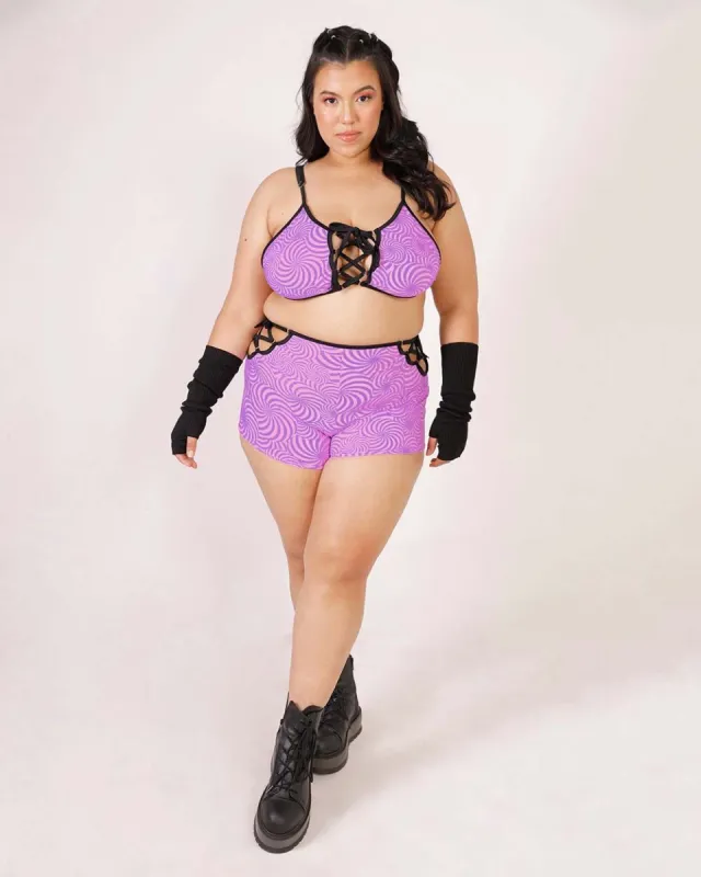 Rolita Couture x iHR Super Wonky Venom Lace Up Outfit made by iHeartRaves