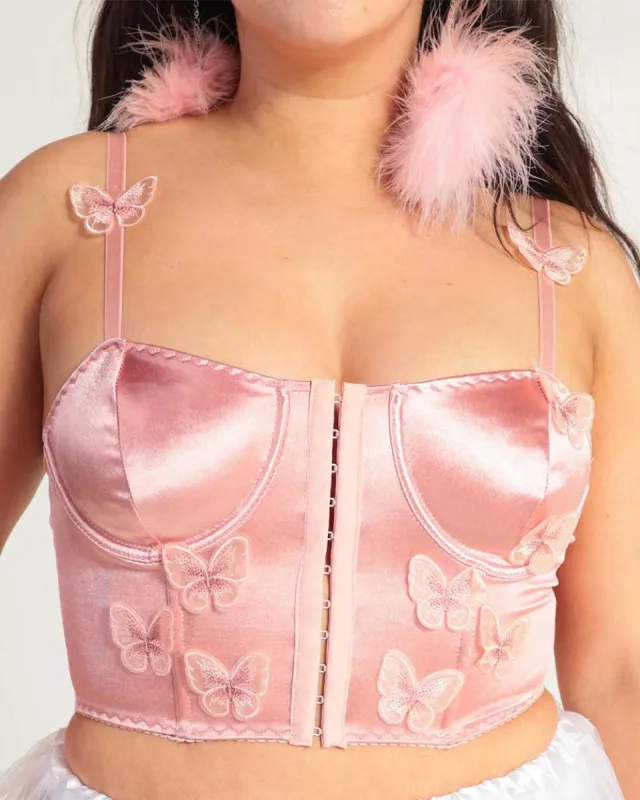 Happiness Butterfly Silk Corset sold by iHeartRaves