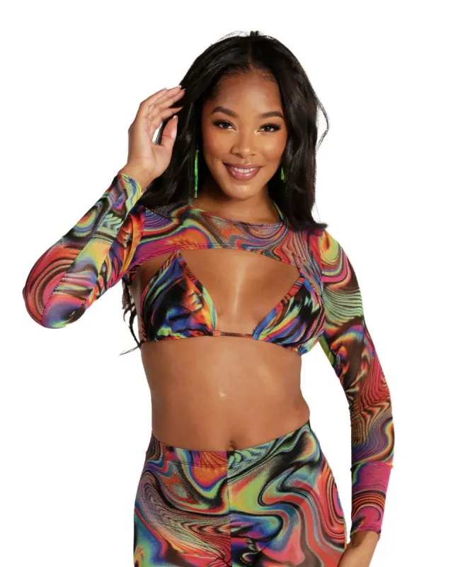 Groovy Gal Ultra Crop Long Sleeve sold by iHeartRaves