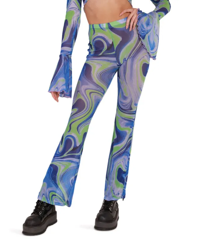 Blue Blossom Bell Bottoms sold by iHeartRaves