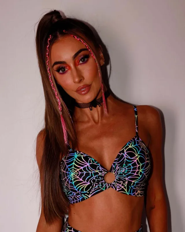 Lost in the Lights Rainbow Reflective Top sold by iHeartRaves