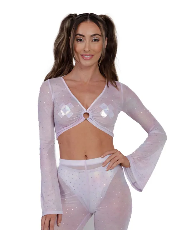 Daydreamin' Ruched O-Ring Top sold by iHeartRaves