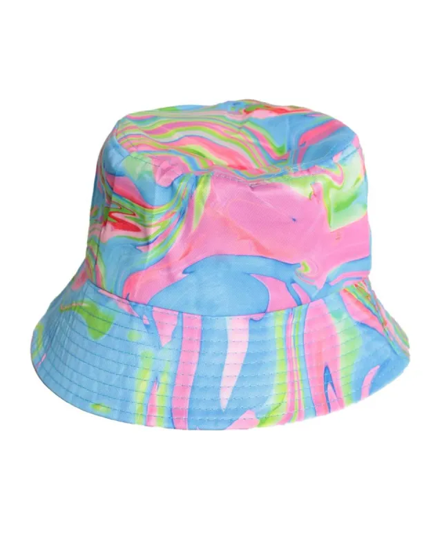 Psychedelic Hours Marble Bucket Hat sold by iHeartRaves