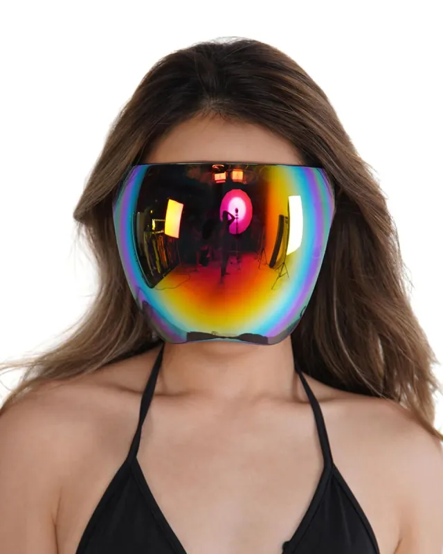 Space Date Reflective Face Shield made by iHeartRaves