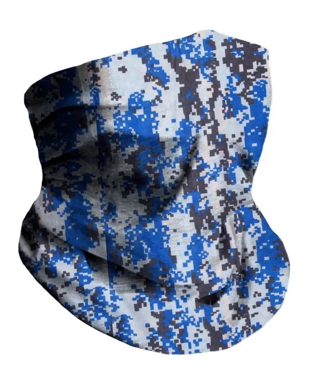 Digi Blue Camo Seamless Mask Bandana sold by iHeartRaves