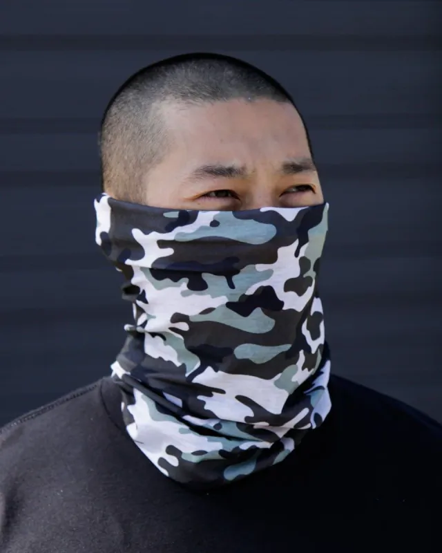 Black Camo Seamless Mask Bandana sold by iHeartRaves