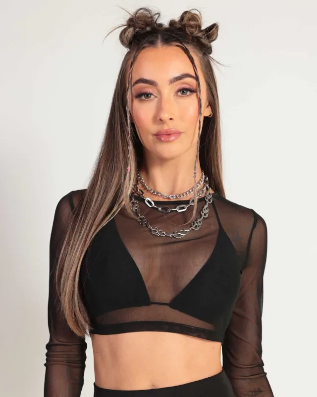 Midnight Mystics Mesh Long Sleeve sold by iHeartRaves