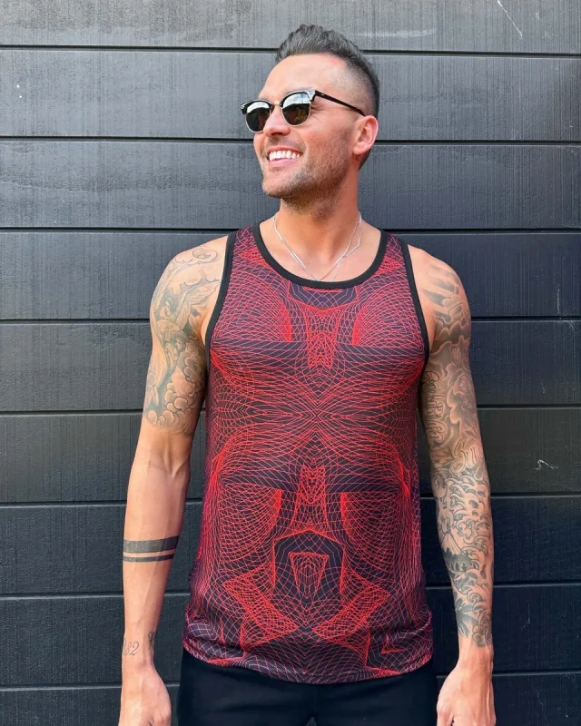 Cosmic Waves Men's Tank sold by iHeartRaves