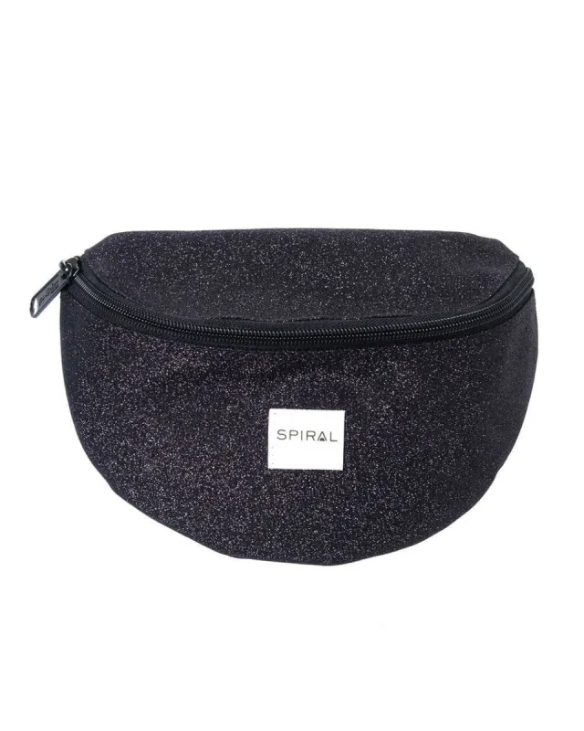 Black Glitter Fanny Pack sold by iHeartRaves