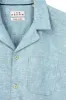 Sky Pure Linen Camp Shirt sold by Ike Behar