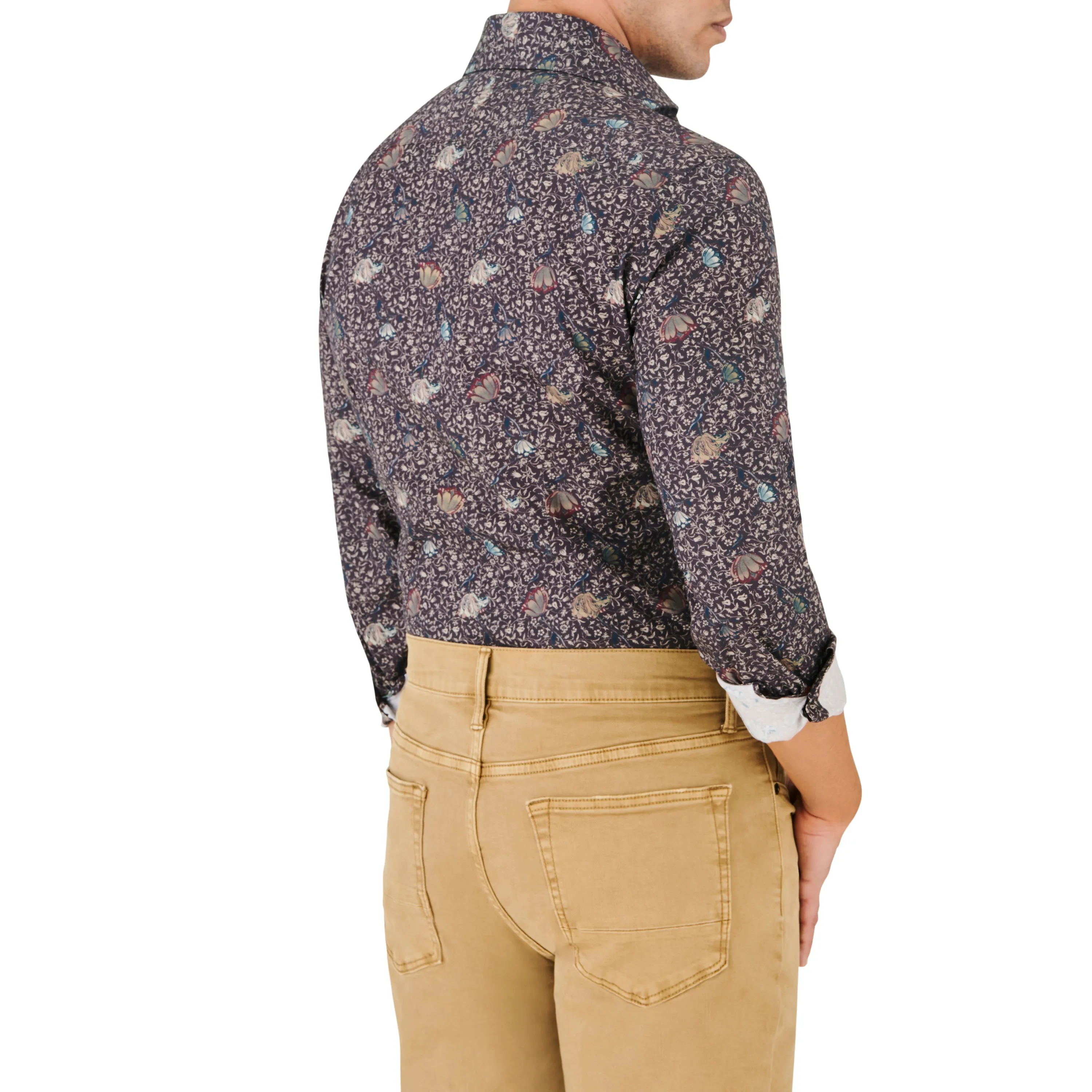 Brown Floral Sport Shirt sold by Ike Behar product image thumbnail 2