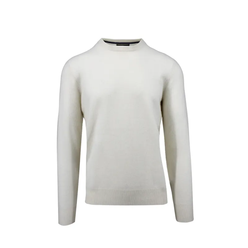 White Haze Crewneck Cashmere Sweater sold by Ike Behar
