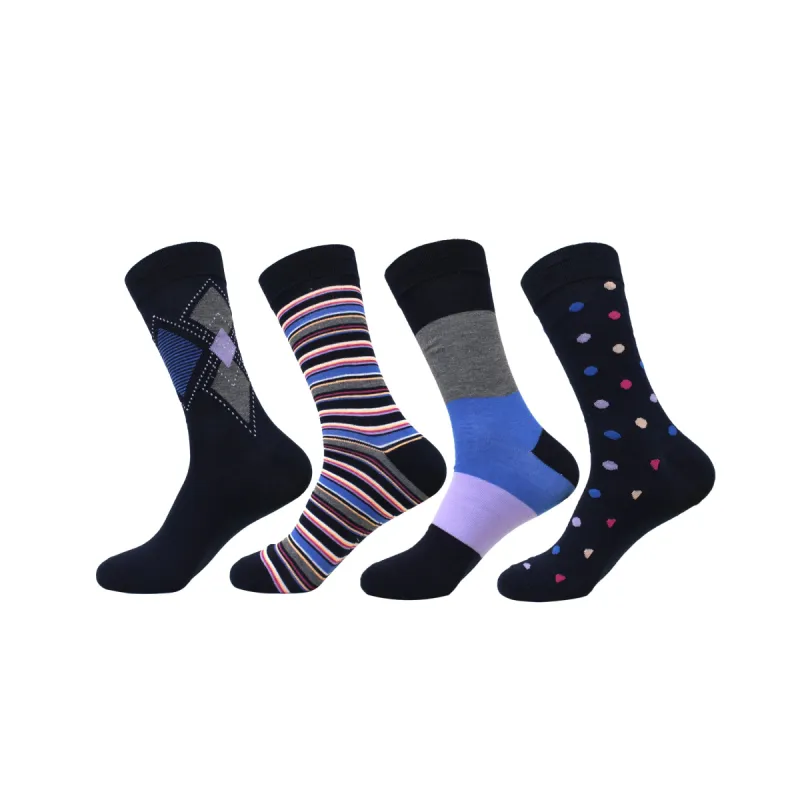 Navy Magenta & Lavender Dot sold by Ike Behar