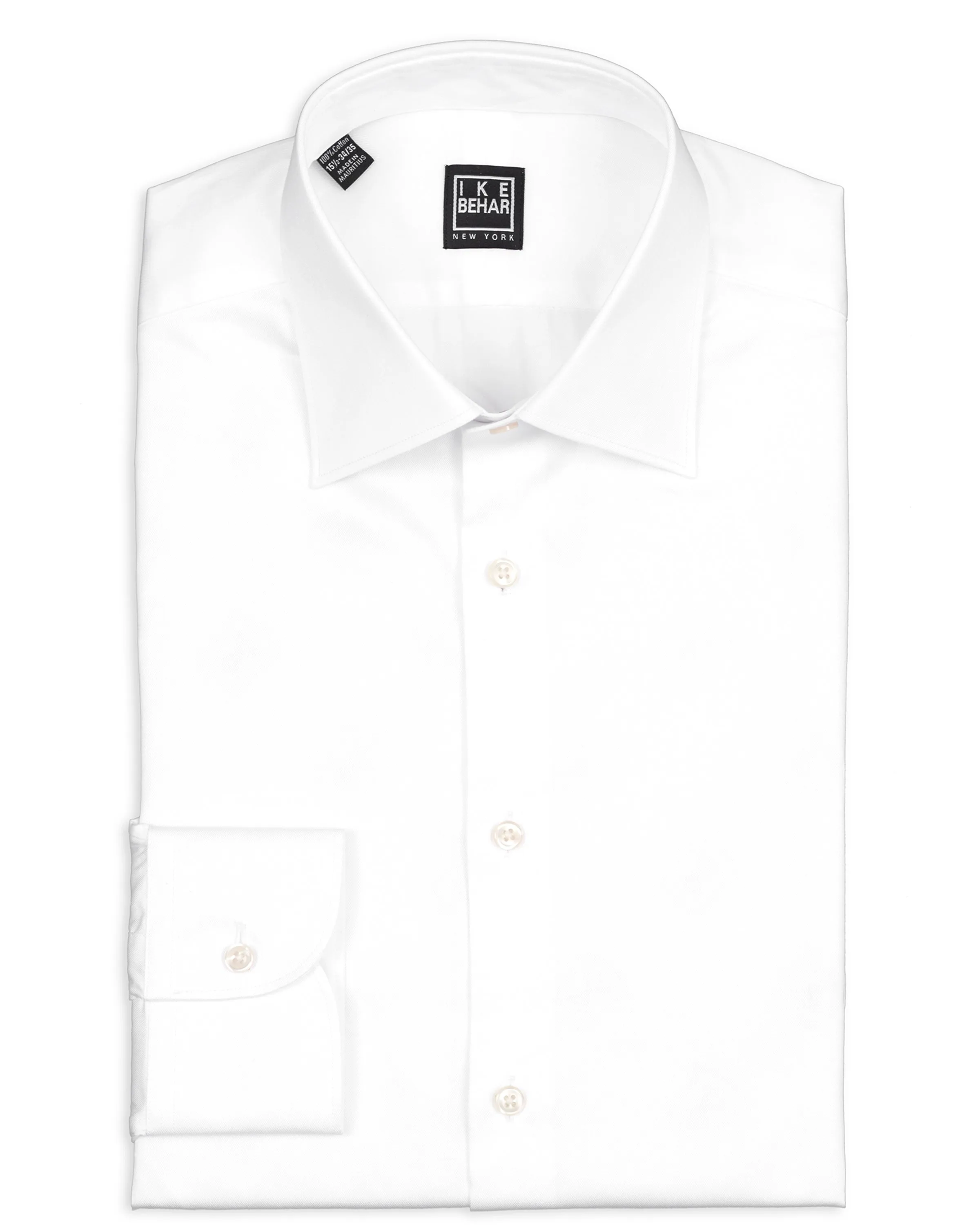 White Twill Dress Shirt sold by Ike Behar