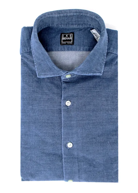 Washed Blue Fine Corduroy sold by Ike Behar