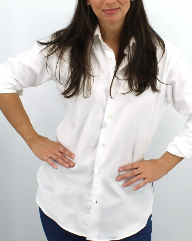 Ladies' White Twill Shirt sold by Ike Behar