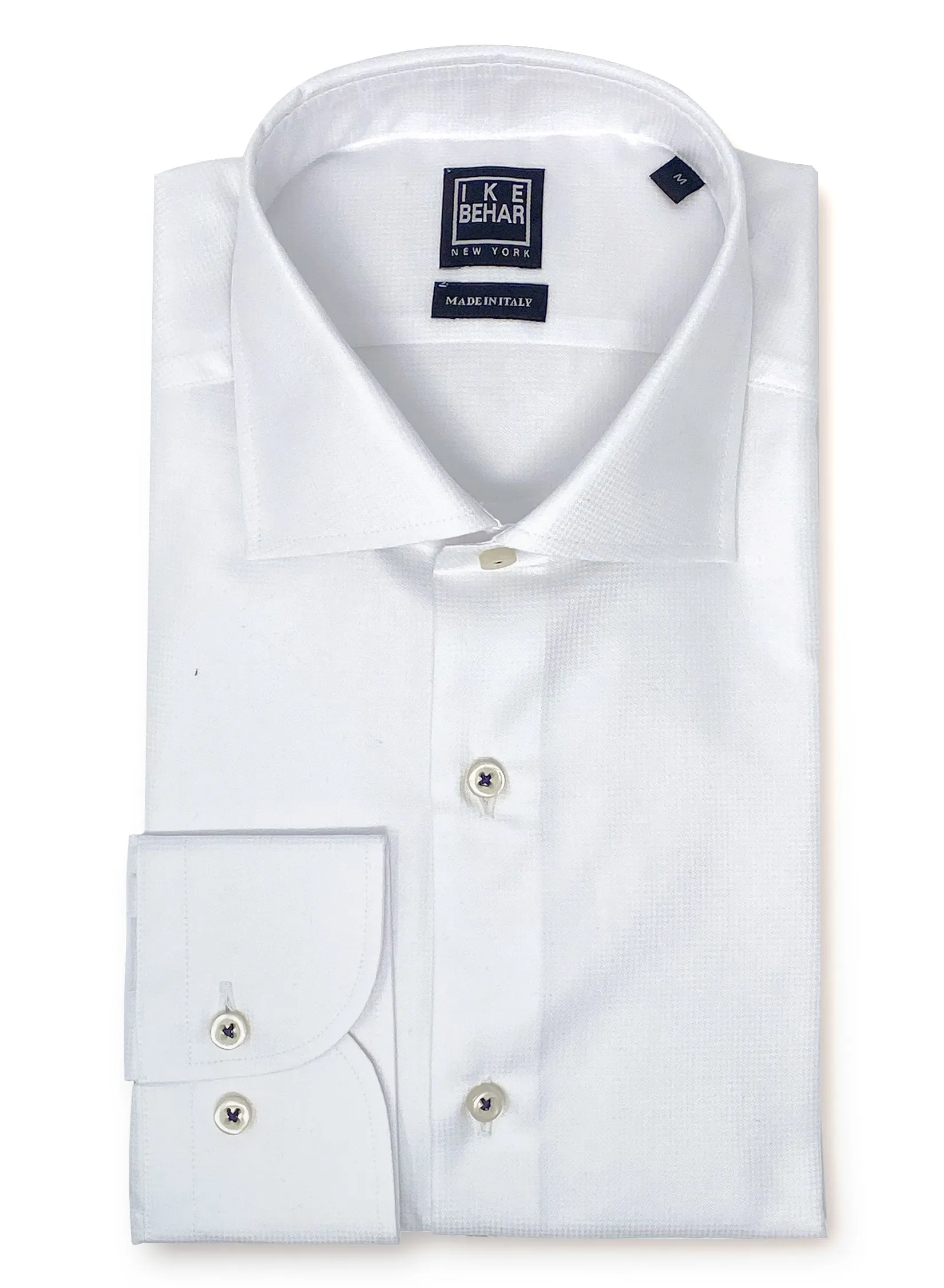 White Pique Sport Shirt sold by Ike Behar
