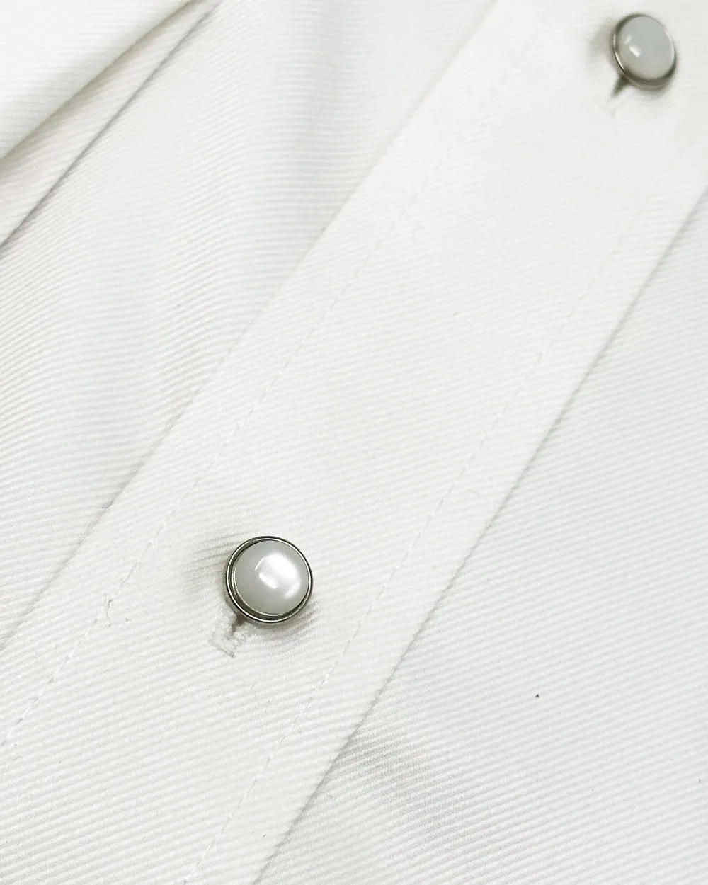 White Twill Tuxedo Shirt sold by Ike Behar product image thumbnail 2