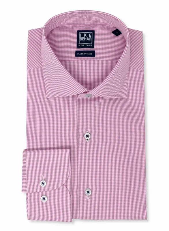 Pink Gingham Sport Shirt sold by Ike Behar