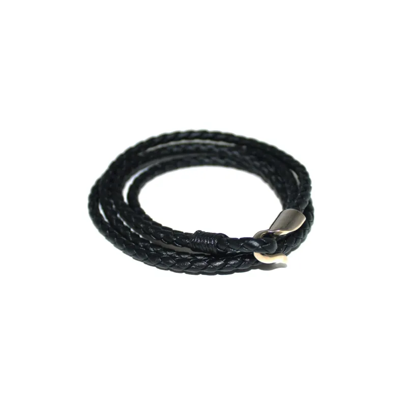 Black Rope & Hook Bracelet sold by Ike Behar