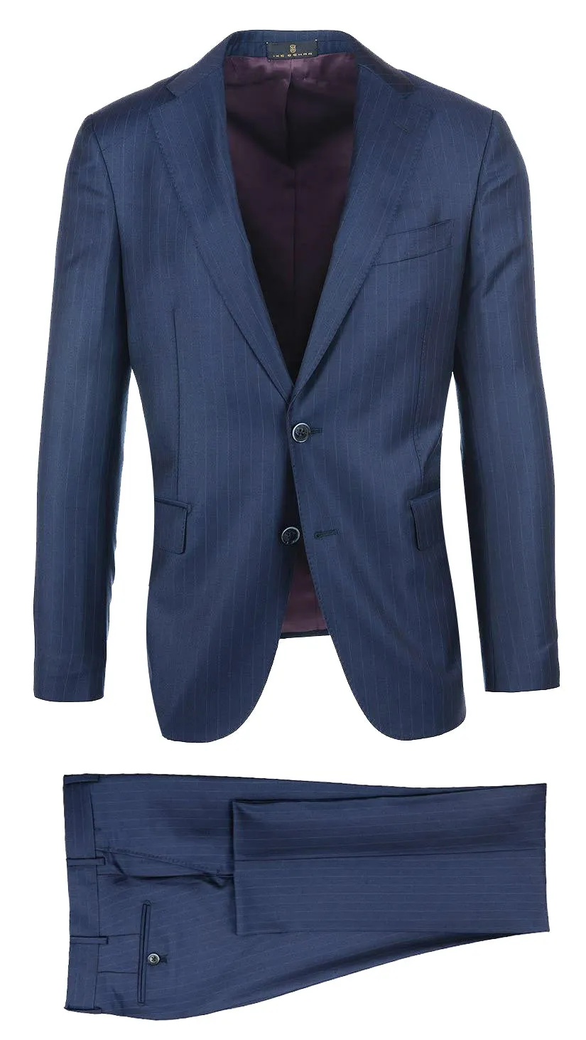 Navy Pin Stripe Suit sold by Ike Behar