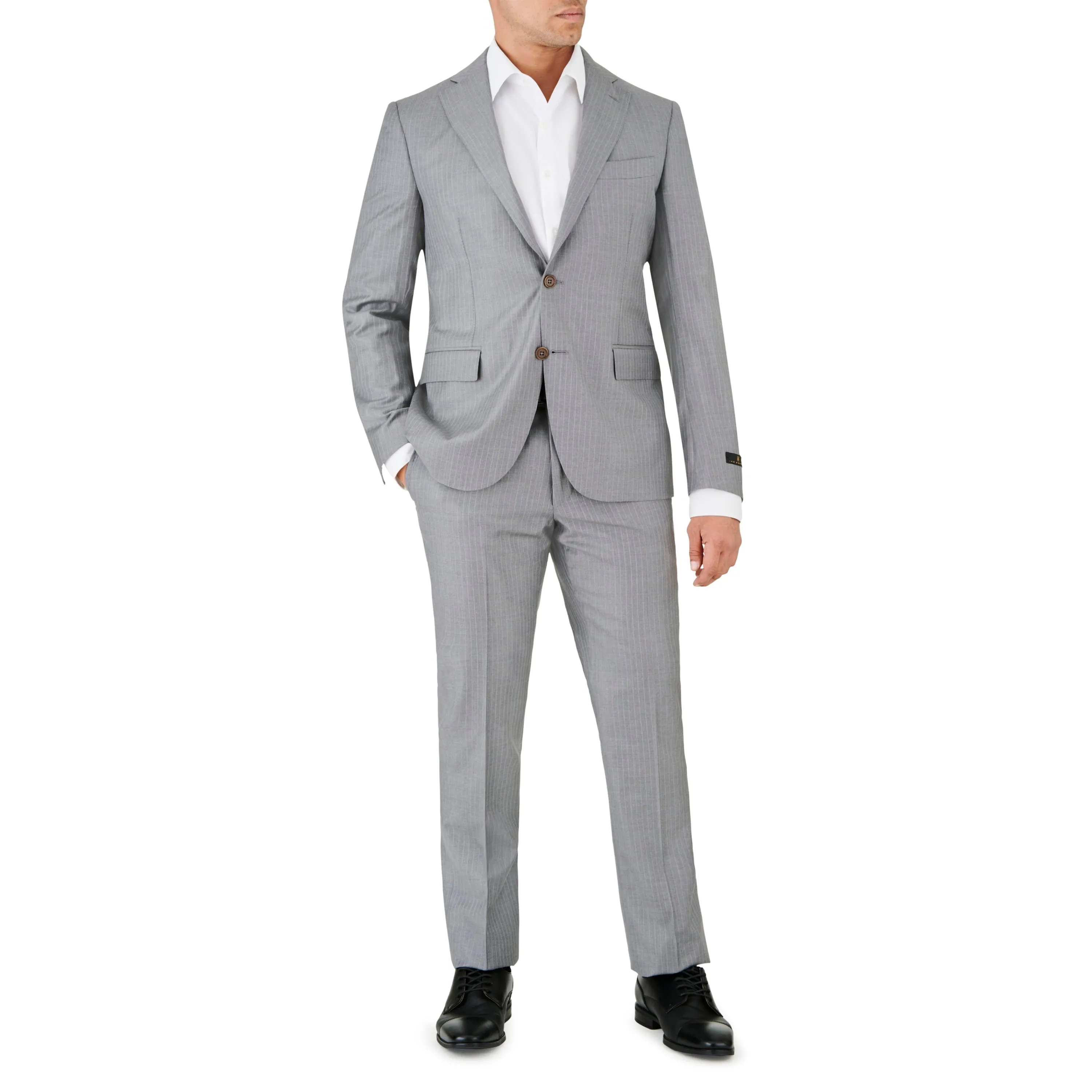 Light Grey Pin Stripe Suit sold by Ike Behar
