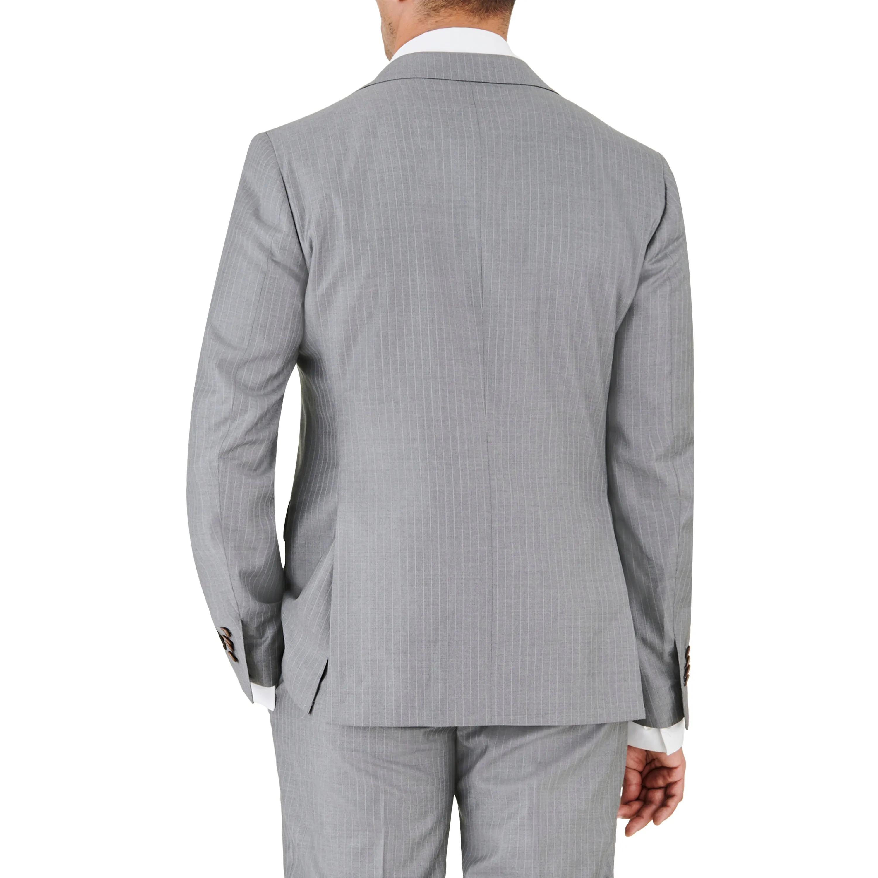 Light Grey Pin Stripe Suit sold by Ike Behar product image thumbnail 3