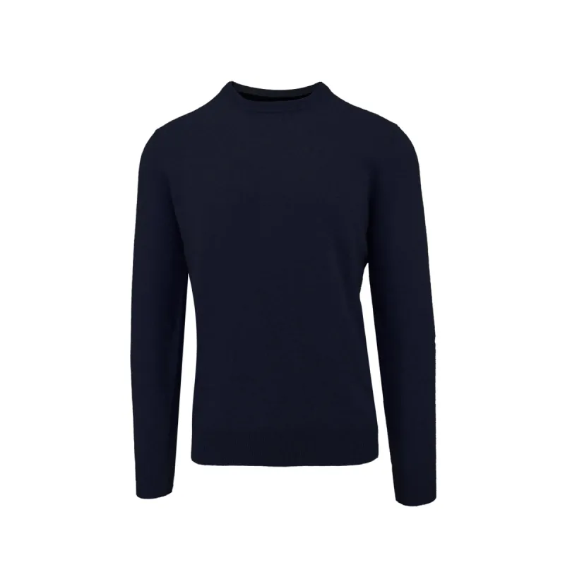 Navy Crewneck Cashmere Sweater sold by Ike Behar