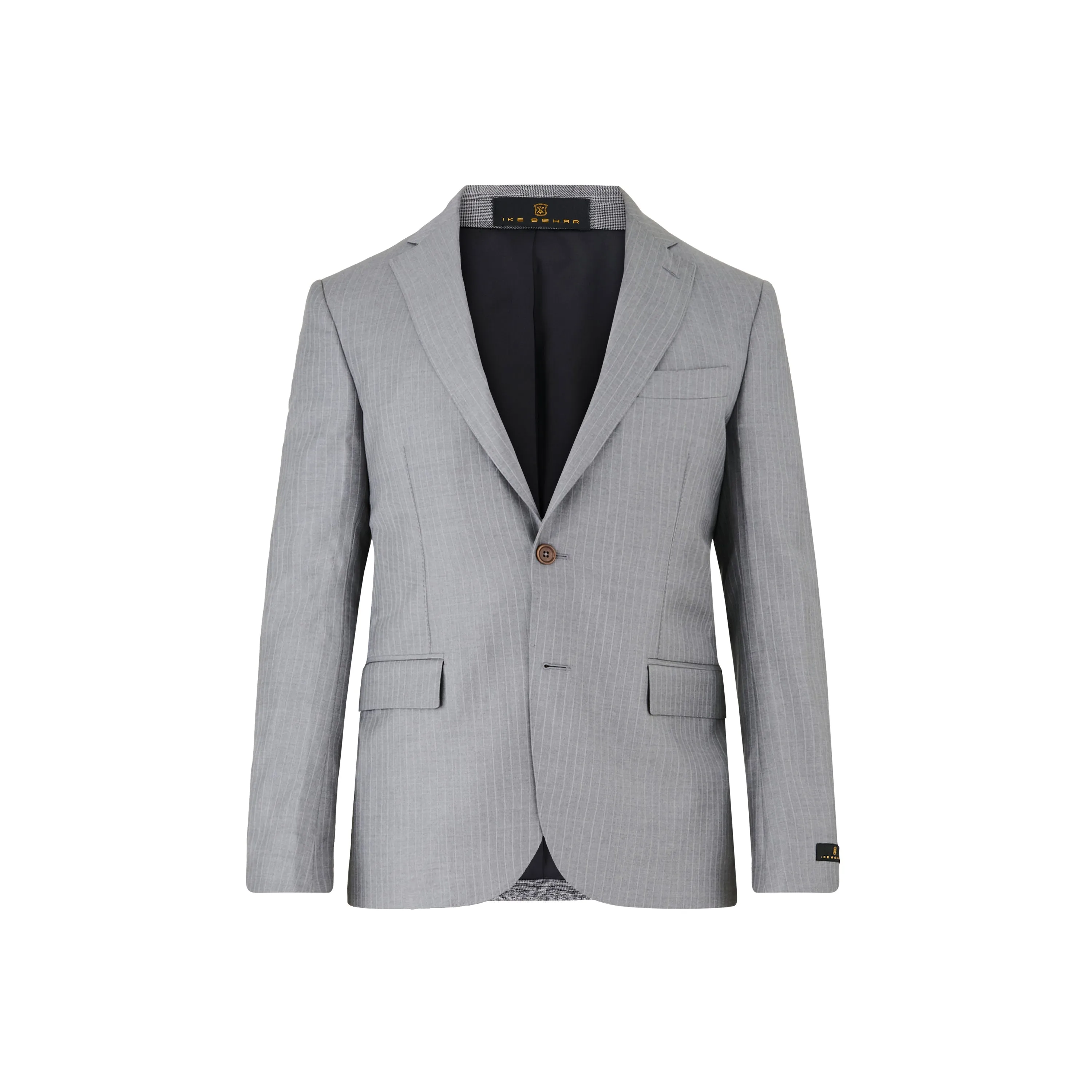 Grey Textured Suit sold by Ike Behar product image thumbnail 2