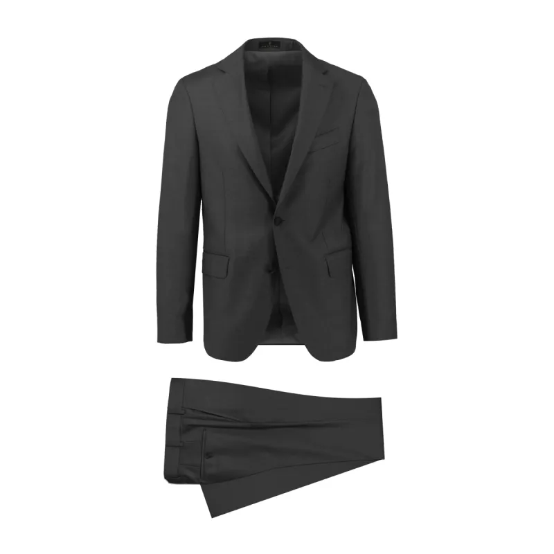 Notch Lapel Charcoal Suit sold by Ike Behar