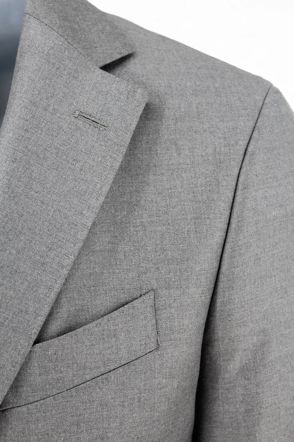 Notch Lapel Light Grey Suit sold by Ike Behar product image thumbnail 2