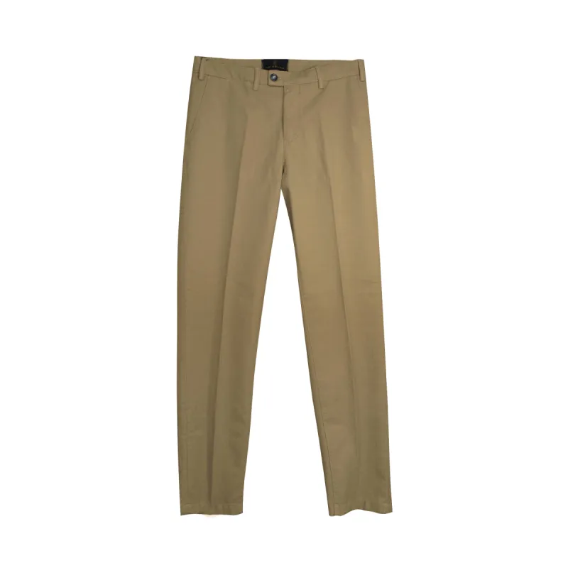 Khaki Stretch Chino Pant sold by Ike Behar