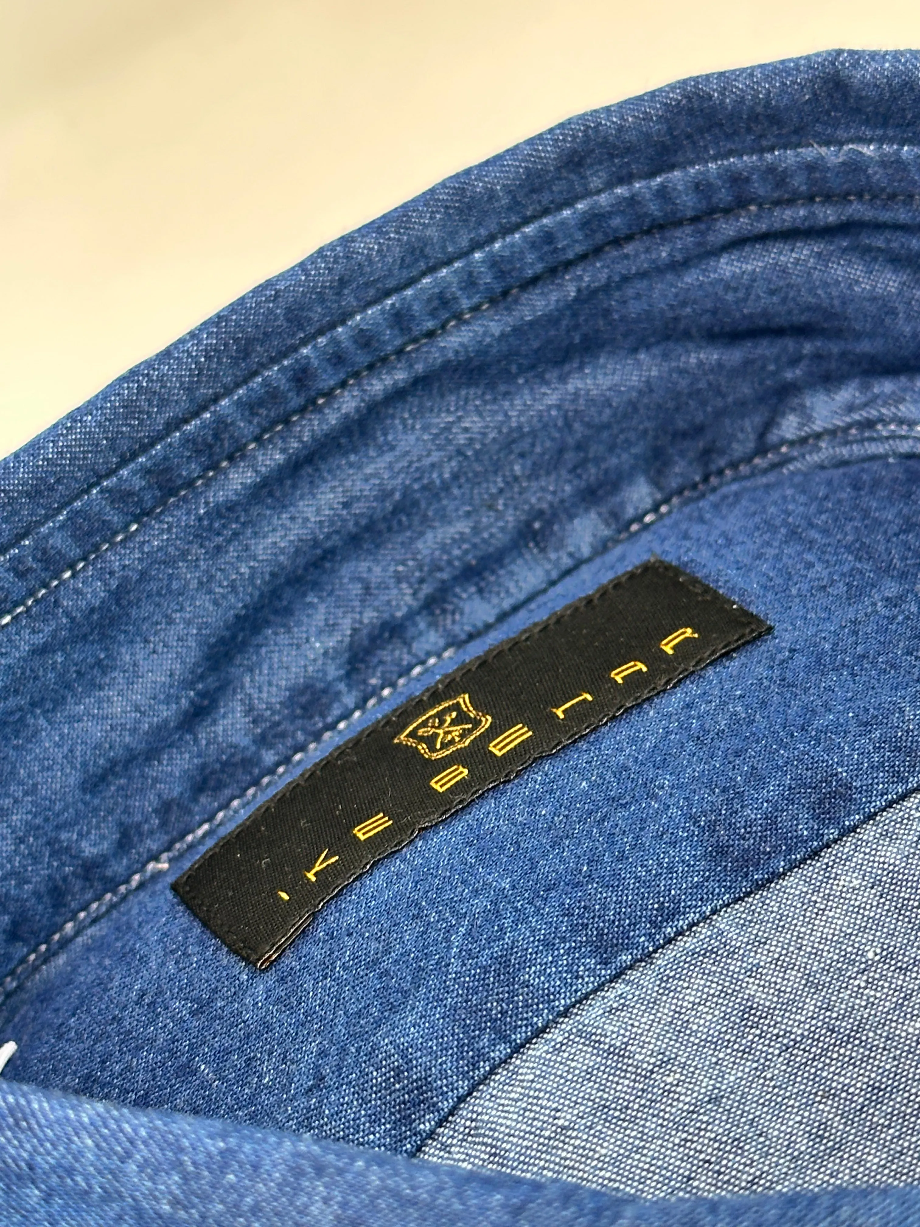 Dark Wash Denim Shirt sold by Ike Behar product image thumbnail 3