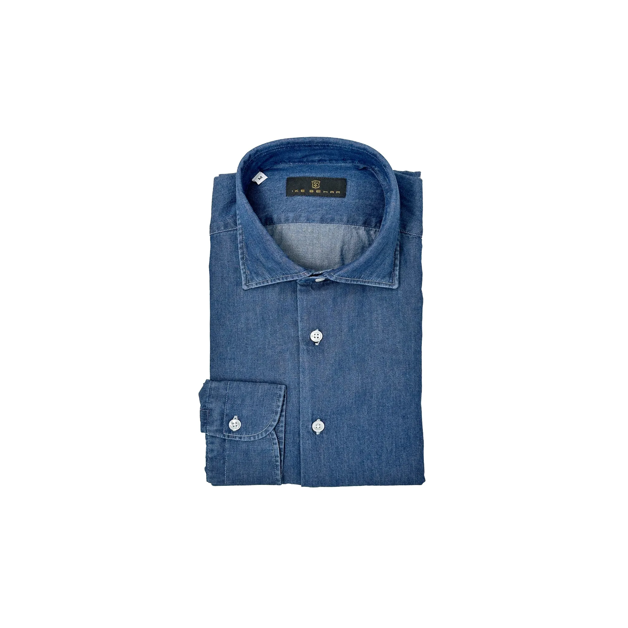 Dark Wash Denim Shirt sold by Ike Behar