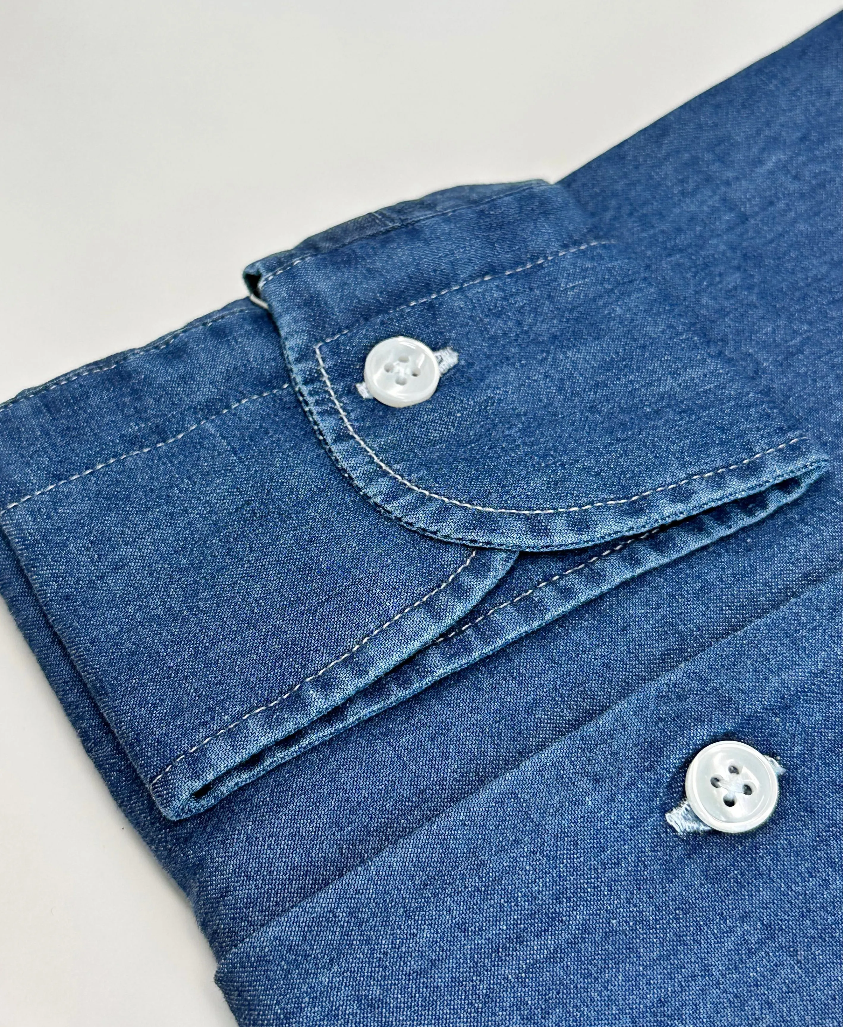 Dark Wash Denim Shirt sold by Ike Behar product image thumbnail 2