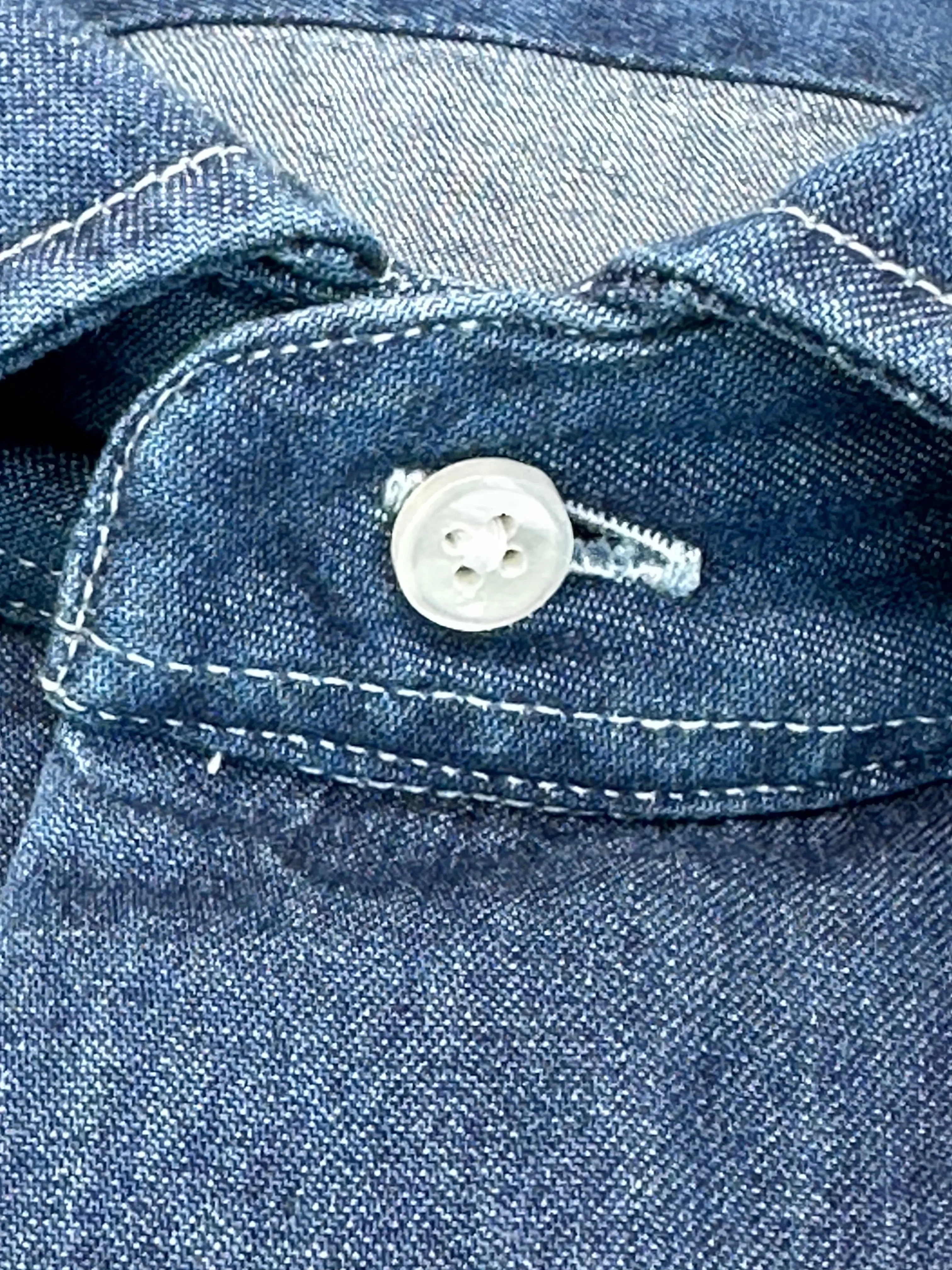 Dark Wash Denim Shirt sold by Ike Behar product image thumbnail 4