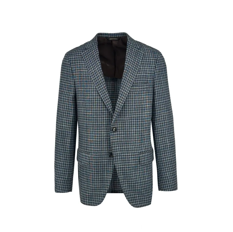 Brown and Forest Green Buffalo Check Sport Coat sold by Ike Behar